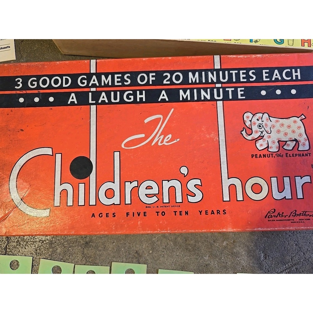 Vintage Childrens Hour Game Parker Brothers 1950s